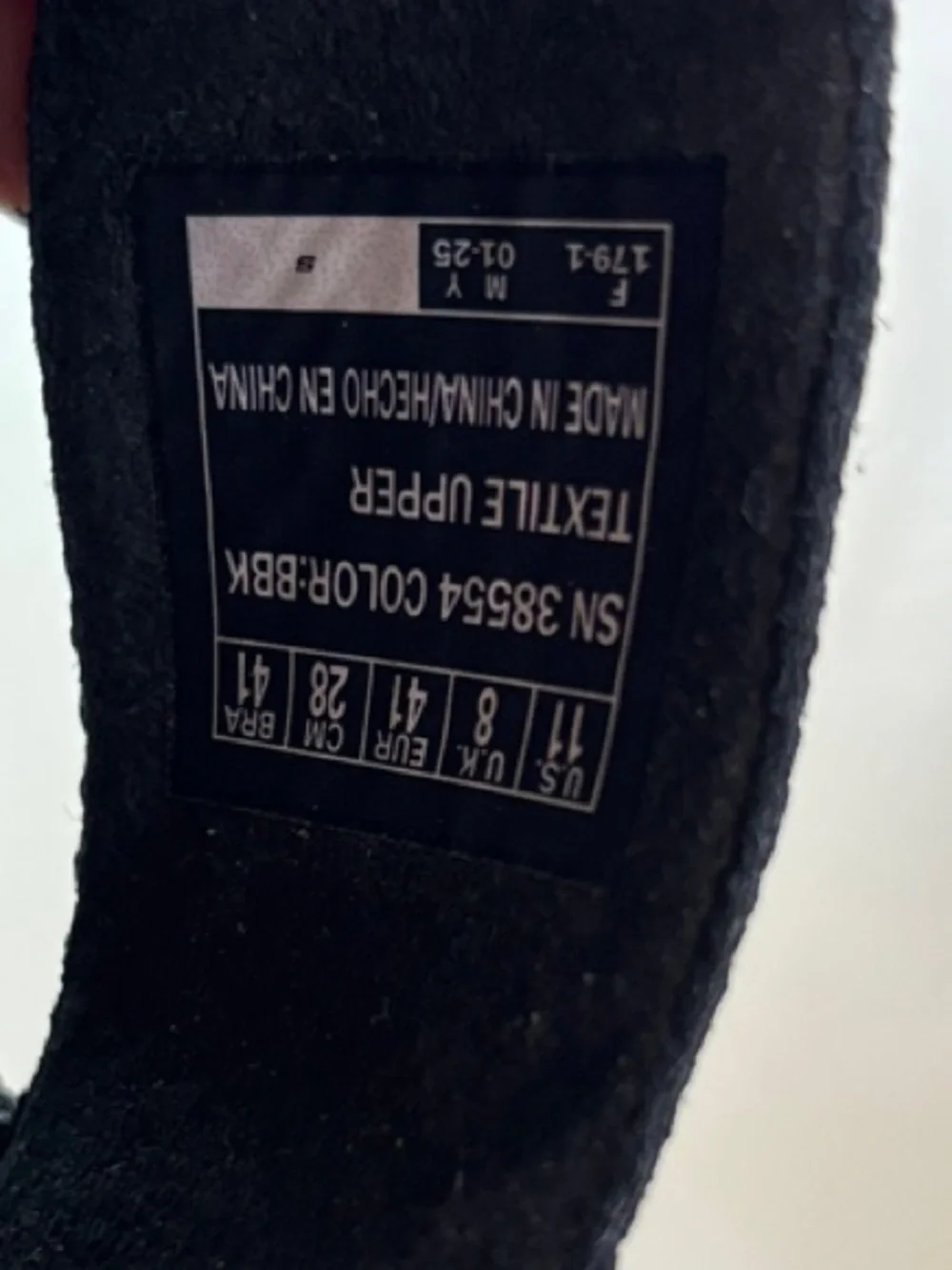 Skechers Black Crisscross Wedge Sandals